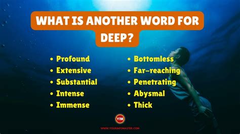 Other words for deep - Most related words/phrases with sentence examples define Deep voice meaning and usage. Thesaurus for Deep voice Related terms for deep voice - synonyms, antonyms and sentences with deep voice 
